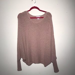 SLOUCHY TAN SWEATER